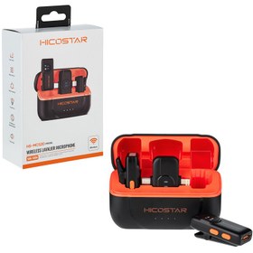 تصویر میکروفون یقه ای بی سیم Hicostar HS-MC520 Type-C / Lightning Hicostar HS-MC520 Type-C / Lightning Double Wireless Microphone