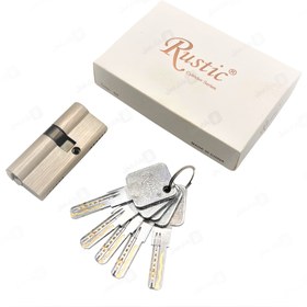 تصویر سیلندر قفل روستیک ساتن تمام برنج 