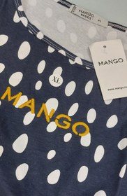 تصویر تیشرت نخی زنانه منگو طرح دار - ایکس لارج XL / ۱۵۵۰۰۰ T-shirt Mango