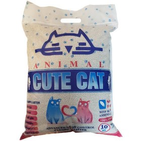 تصویر خاک گربه کیوت کت کربن دار CuteCat-cat litter active carbon 