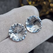 تصویر جفت نگین کریستال تراش برلیان کد 36722 