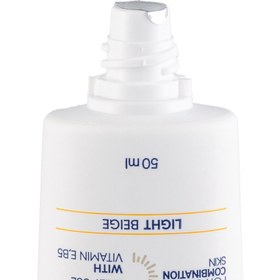 تصویر کرم ضد آفتاب رنگی با SPF50 مناسب پوست چرب حجم 50 میلی لیتر کنلامکس لایت بژ Canellamax Sunscreen Suitable SPF50 For Oily Skin 50 ml