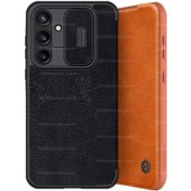 تصویر کیف چرمی نیلکین سامسونگ Samsung Galaxy A55 Nillkin Qin Pro Leather Case دارای محافظ دوربین 