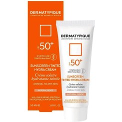 تصویر ضدآفتاب پوست خشک درماتیپیک رنگ بژ طبیعی spf50 حجم 50 میلی لیتر dermatypique dry skin sunscreen natural beige spf50 50ml