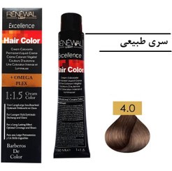 تصویر رنگ مو رنوال قهوه ای 4.00 سری طبیعی 