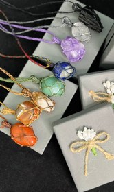 تصویر مکرومه سنگ تامبلی با بافت متفاوت