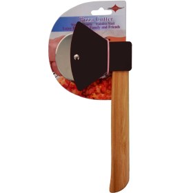 تصویر پیتزا بر تبری 