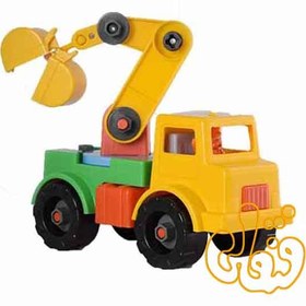 تصویر اسباب بازی ساختنی نیکو تویز مدل Nikootoys crane truck کد 089 