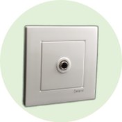 تصویر فیش بلندگو (میکروفن) توکار | مدل آسا دلند MicroPhone Socket End Female