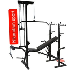 تصویر دستگاه بدنسازی میز پرس ۴۲ کاره خانگی تاشو 