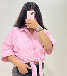 تصویر شومیز گره ای/تک جیب 