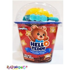 تصویر بیسکوییت شکلاتی هلو تدی جایزه دار Hello Teddy 