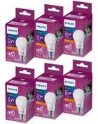 تصویر لامپ MYCARE 8 60W LED E27 YELLOW X 6 قطعات فیلیپس Philips 