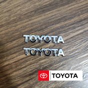 تصویر آرم نوشته TOYOTA درب صندوق سایز 7cm از سال 2005 & 2013 جنیون تویوتا 