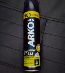 تصویر (کف ریش آرکو) فوم اصلاح آرکو من مدل Soothing Hemp حجم200+100 میلی لیتر ARKO