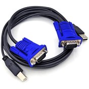 تصویر کابل KVM USB طول 1.5 متر KVM USB 2.0 Cable 1.5m