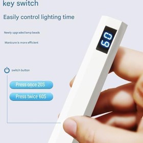 تصویر لاک خشک شارژی کن MORANO مدل قلمی 