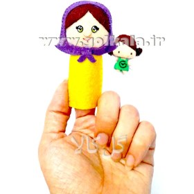 تصویر عروسک انگشتی خانواده نمدی 