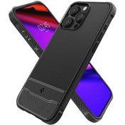 تصویر قاب Spigen مدل Rugged Armor برای آیفون 15 پرومکس 
