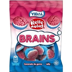تصویر پاستیل بدون گلوتن اسپانیایی ویدال Vidal Jelly Filled Brains مدل مغز 90 گرم 