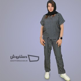 تصویر شومیز شلوار زنانه تنسل نخی 