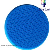 تصویر پد پولیش اسفنجی پشت پیچی آبی لانه زنبوری 150 میلیمتری (نرم) Rizo 
