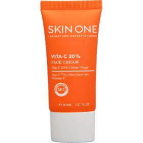 تصویر کرم صورت حاوی آنتی اکسیدان ویتامین سی 20 درصد 30میل اسکین وان Skin One Vita C F