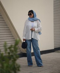 تصویر شومیز سفید ترک برند پری طرح آنالی 