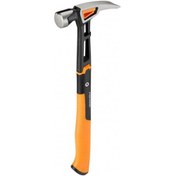 تصویر چکش حرفه‌ای فیسکارس مدل L | چکش نجاری با سری فولادی | دسته چوبی مقاوم | وزن 450 گرم | طول 30 سانتی‌متر | مناسب کارهای ساختمانی و نجاری | ساخت فنلاند 