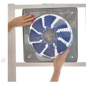 تصویر هواکش خانگی فلزی دمنده Damandeh VMA-30C4S 30cm Damandeh VMA-30C4S 30cm Metalic Wall Mount Fan