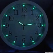 تصویر ساعت دیواری فسفری قطر ۳۱ با موتور آرامگرد 