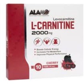 تصویر ویال خوراکی ال کارنیتین 2000 آلامو 10 عدد با طعم آلبالو Alamo L Carnitine 2000 10 Vials