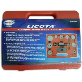 تصویر مجموعه تعمیر ترمز ABS لیکوتا مدل ATE-4088 LICOTA 11P CALIPER WIND BACK TOOL KIT ATE-4088