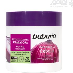 تصویر ماسک مو ترمیم کننده و آنتی اکسیدان باباریا مدل CEBOLLA BABARIA CEBOLLA REPAIRING & ANTIOXIDANT MASK