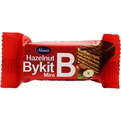 تصویر ویفر با روکش شکلات و کرم فندق بایکیت BYKIT مینی وزن 11 گرم 