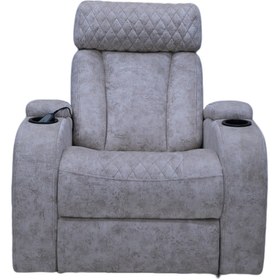 تصویر مبل ریلکسی تک نفره لیزی بوی مدل TV با جالیوانی Lazy Boy single Seater TV Recliner Sofa with Cup Holder