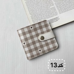 تصویر کیف پول جیبی دخترانه (کارت و اسکناس) | چرم مصنوعی فانتزی | ۴ جای کارت | ابعاد ۱۰×۱۰ - کد۱۳ 