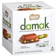 تصویر بسته 6 عددی شکلات با مغز پسته داماک نستله 60 گرم - شکلات با مغز پسته Nestle Damak