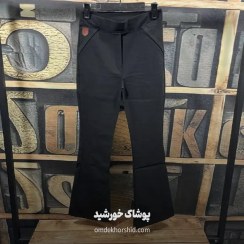 تصویر شلوار نیل دم پا مشکی - مشکی / 