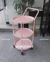 تصویر ترولی گرد پانچی کروم 