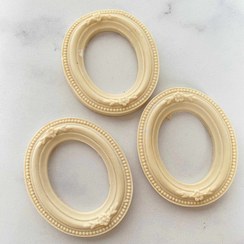 تصویر قاب طرح بیضی قاب خام پلی استری مینیمال