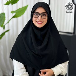 تصویر مقنعه ابردوزی کرپ سایز ۱۰۰ 