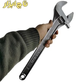 تصویر آچار فرانسه ایران پتک مدل EA 1510 سایز 15 اینچ Iran Potk EA 1510 Adjustable Wrench 15 Inch