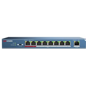 تصویر سوئیچ شبکه DS-3E0109P-E هایک ویژن ا 9Port Fast Ethernet Unmanaged POE Switch Hikvision 9Port Fast Ethernet Unmanaged POE Switch Hikvision