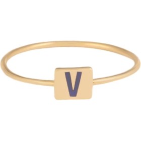 تصویر انگشتر حرف V 