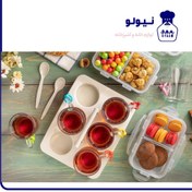 تصویر سرویس چای و صبحانه خوری مسافرتی 6 نفره‌لیمون 