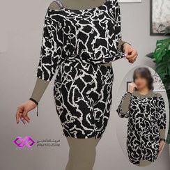 تصویر بلوز لش و شورتک زنانه طرح رعد و برق 