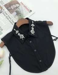 تصویر یقه فیک مجلسی سنگ دوزی کد BL (تولید کننده) Detachable collar
