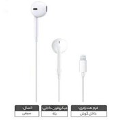 تصویر هندزفری اورجینال گوشی ایفون 16 پرو iphone 16pro earpods iphone 16pro earpods