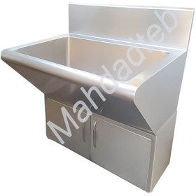 تصویر سینک اسکراب دو جداره کابین دار MHT12-2 - اندازه سفارشی scrub sink